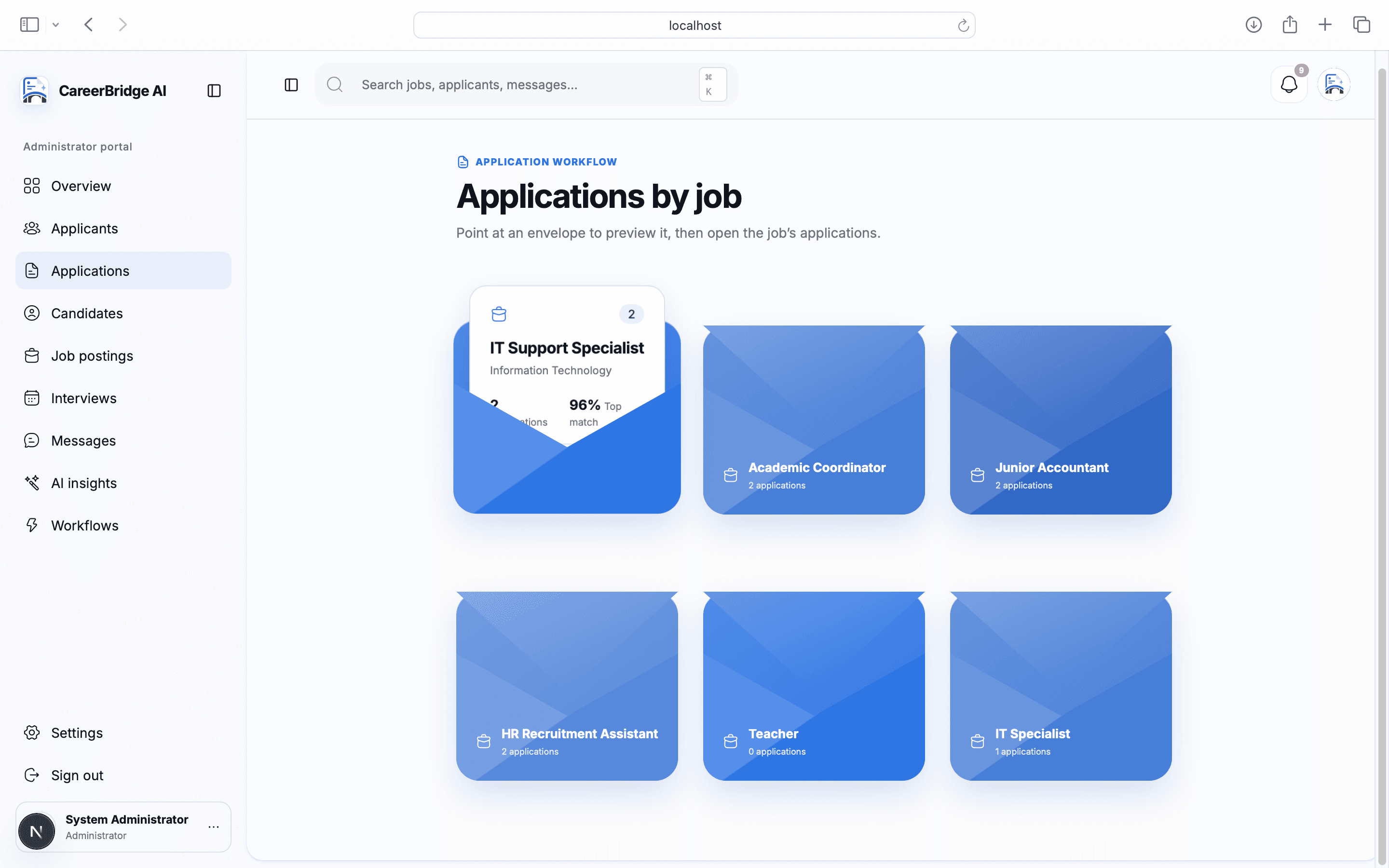 CareerBridge AI app screen 2