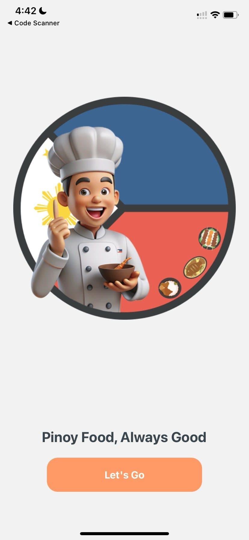 Recipe Finder app screen 1